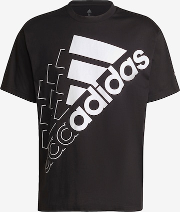 ADIDAS PERFORMANCE Funkcionalna majica 'Essentials' | črna barva: sprednja stran