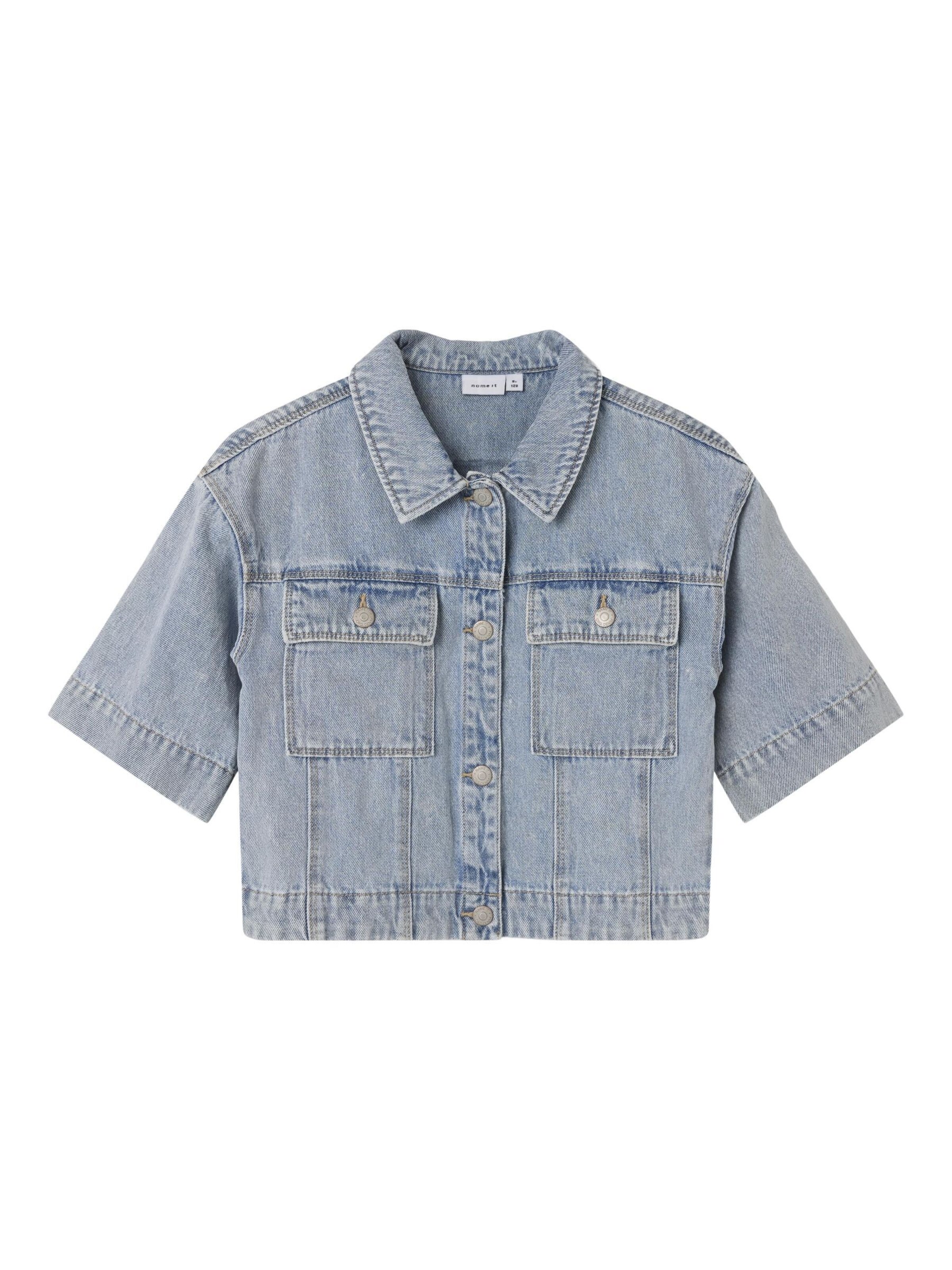 NAME IT - Ajuste regular Camisa en azul: frente