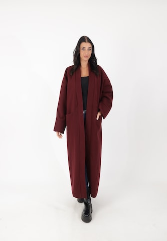 Manteau mi-saison ' Jacke ' Elara en rouge : devant