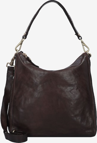 Campomaggi Shoulder Bag 'Kura' in Brown: front