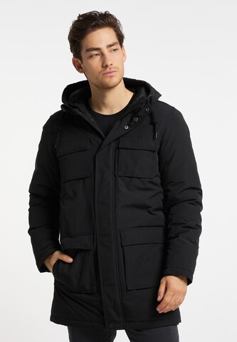 TUFFSKULL Winter Parka in Black: front