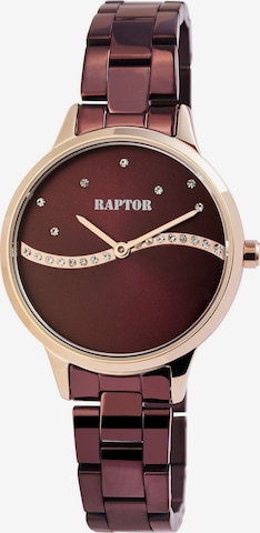 Raptor Analog Watch 'Flake, Strass' in Purple: front