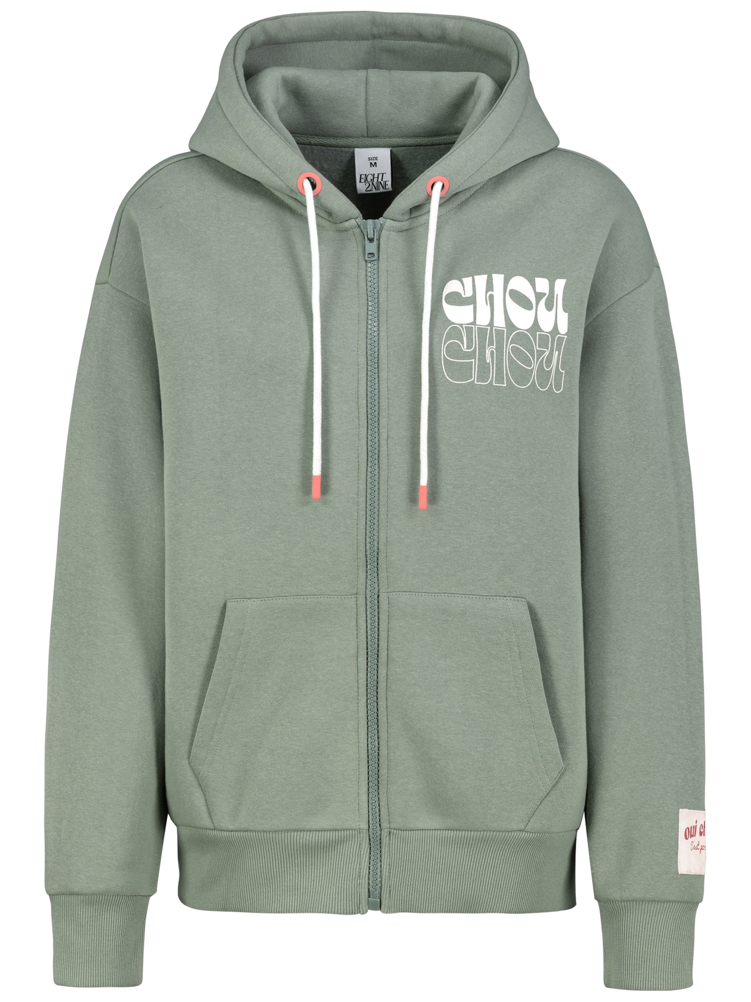 Eight2Nine Sweatvest in Groen: voorkant