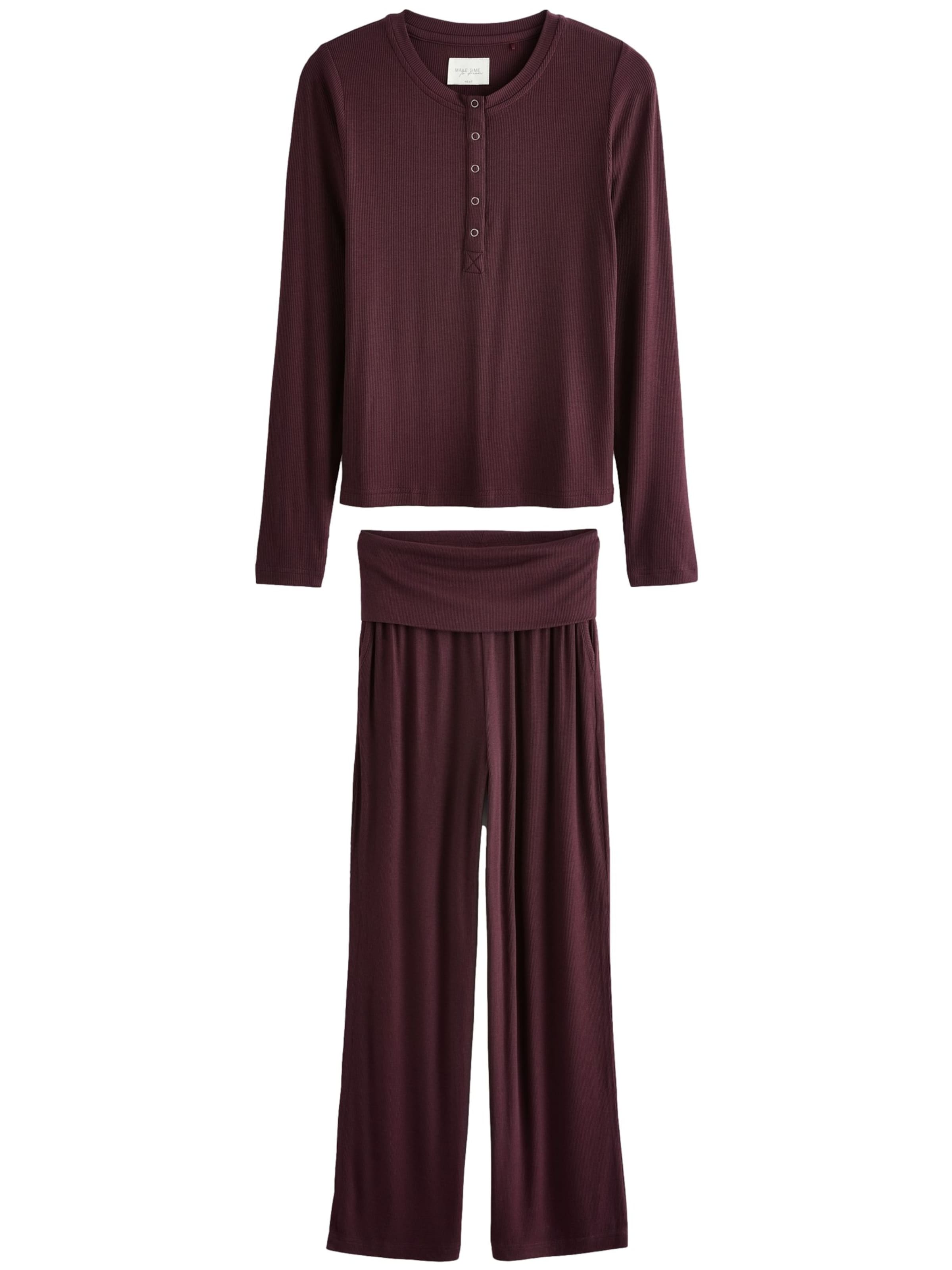 Next Pyjama värissä punainen: etupuoli