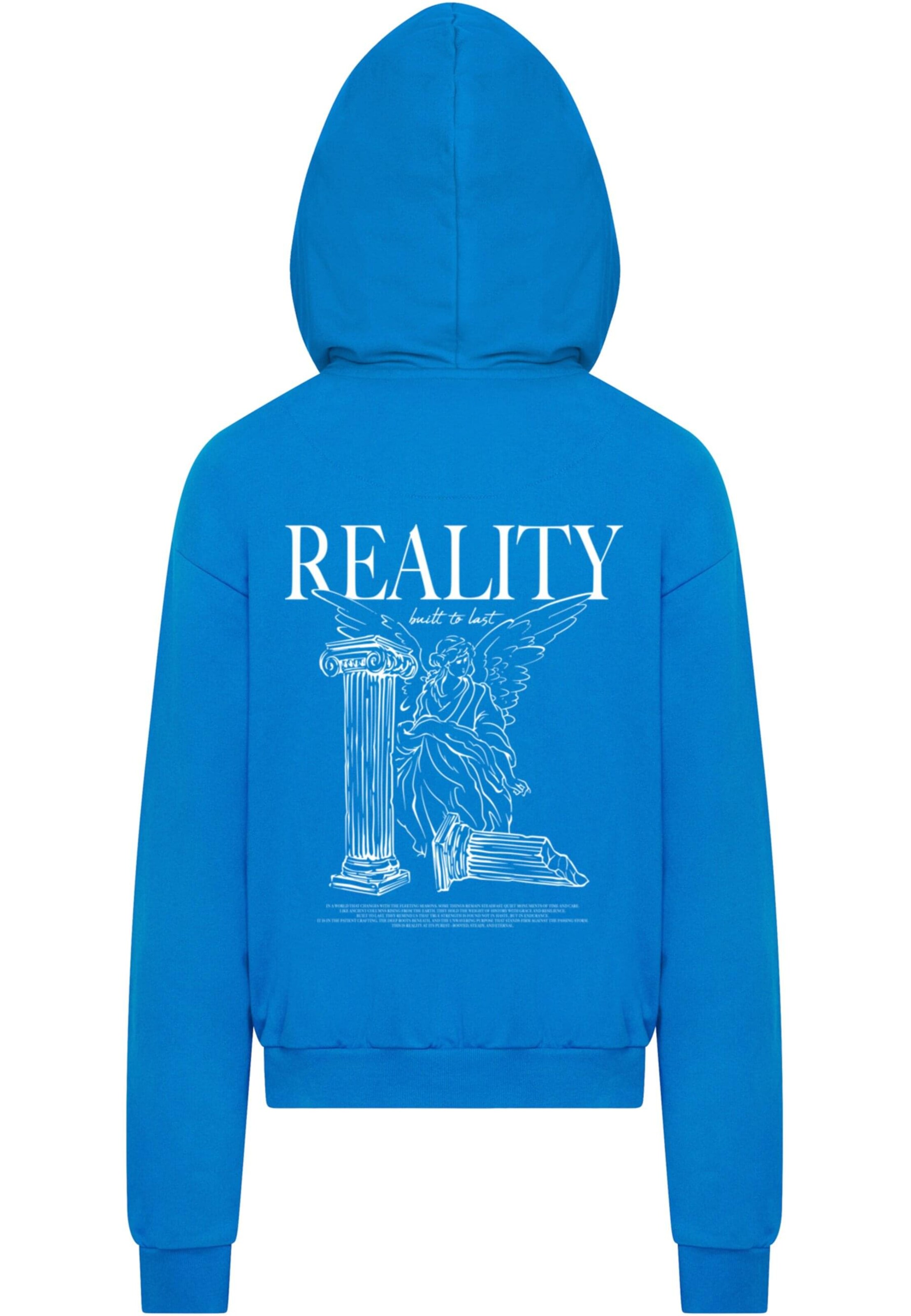 Mister Tee Sweatshirt 'Reality' in Blauw