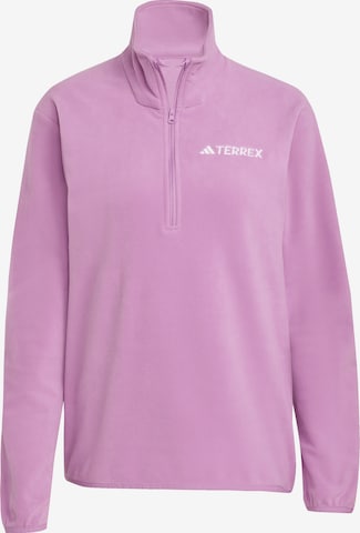 ADIDAS TERREX Sports sweater 'ESS' in Purple: front
