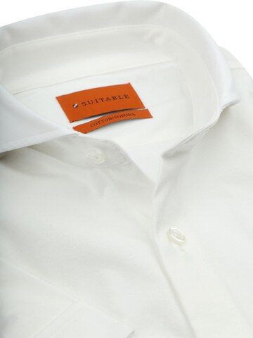 Suitable Slim fit Button Up Shirt in White