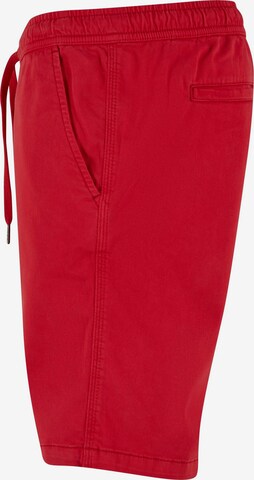 Urban Classics Regular Trousers in Red