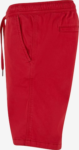 Urban Classics Regular Pants in Red