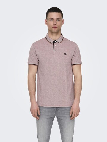 Only & Sons Poloshirt 'Fletcher' in Braun: predná strana