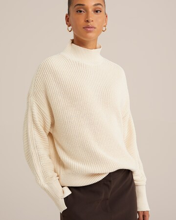 WE Fashion - Jersey en beige: frente