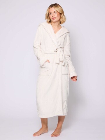 Loungeable Bademantel lang in Beige: Vorderseite