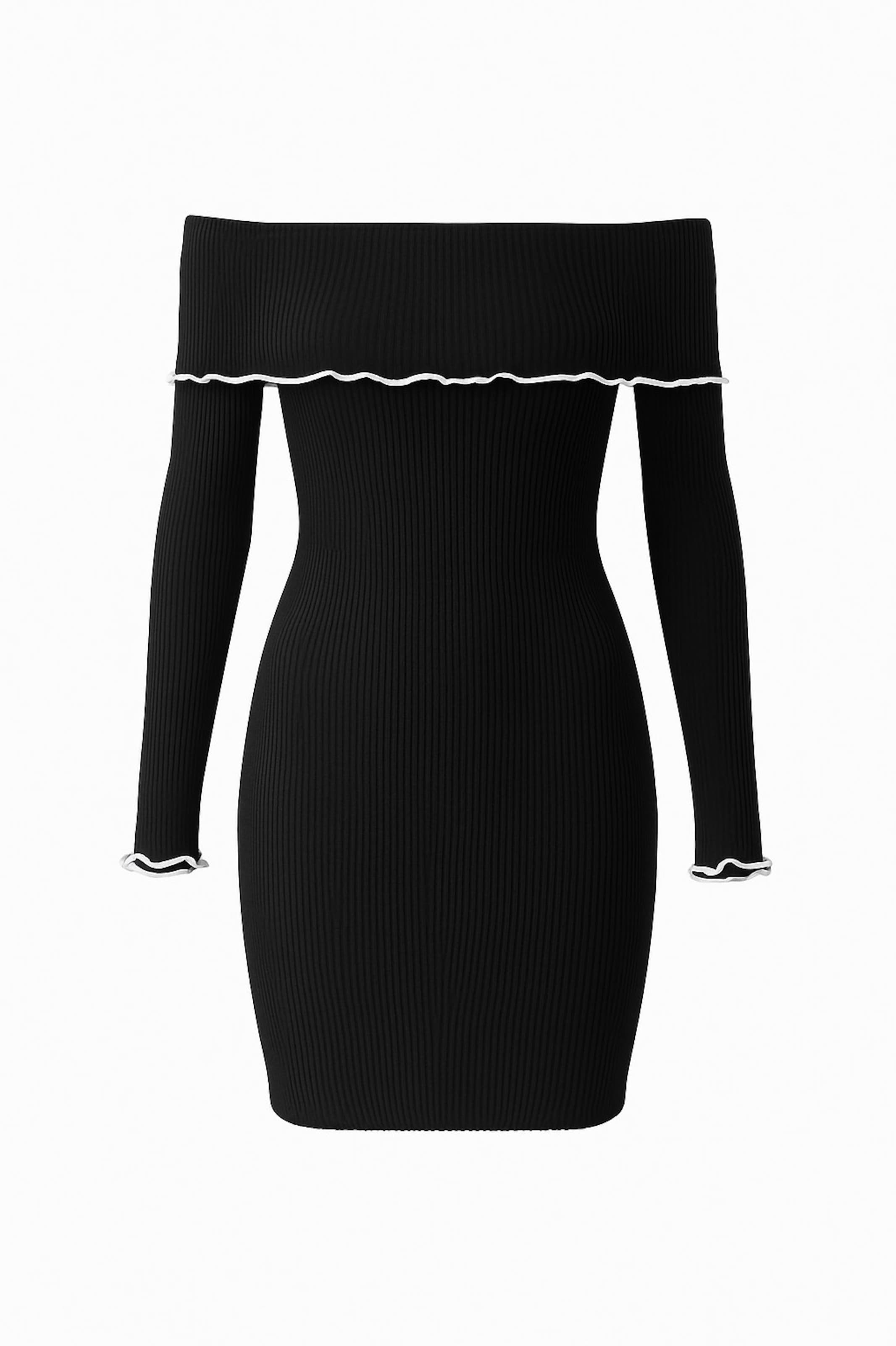 WOMAN VISION Jurk in Zwart: voorkant