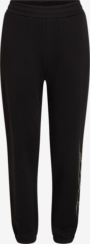 Karl Lagerfeld - Loosefit Pantalón en negro: frente