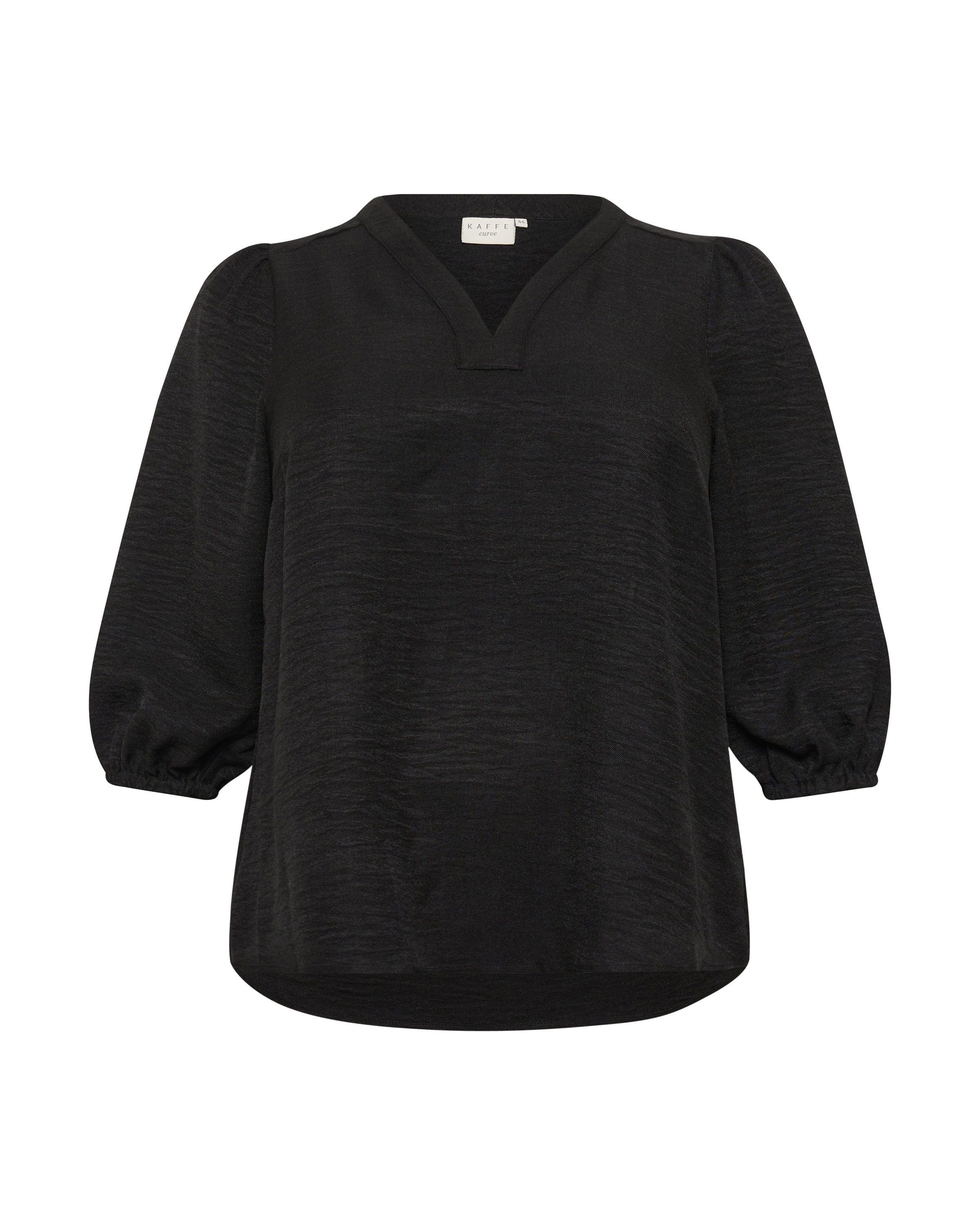 KAFFE CURVE - Blusa 'KCEllinor' en negro: frente