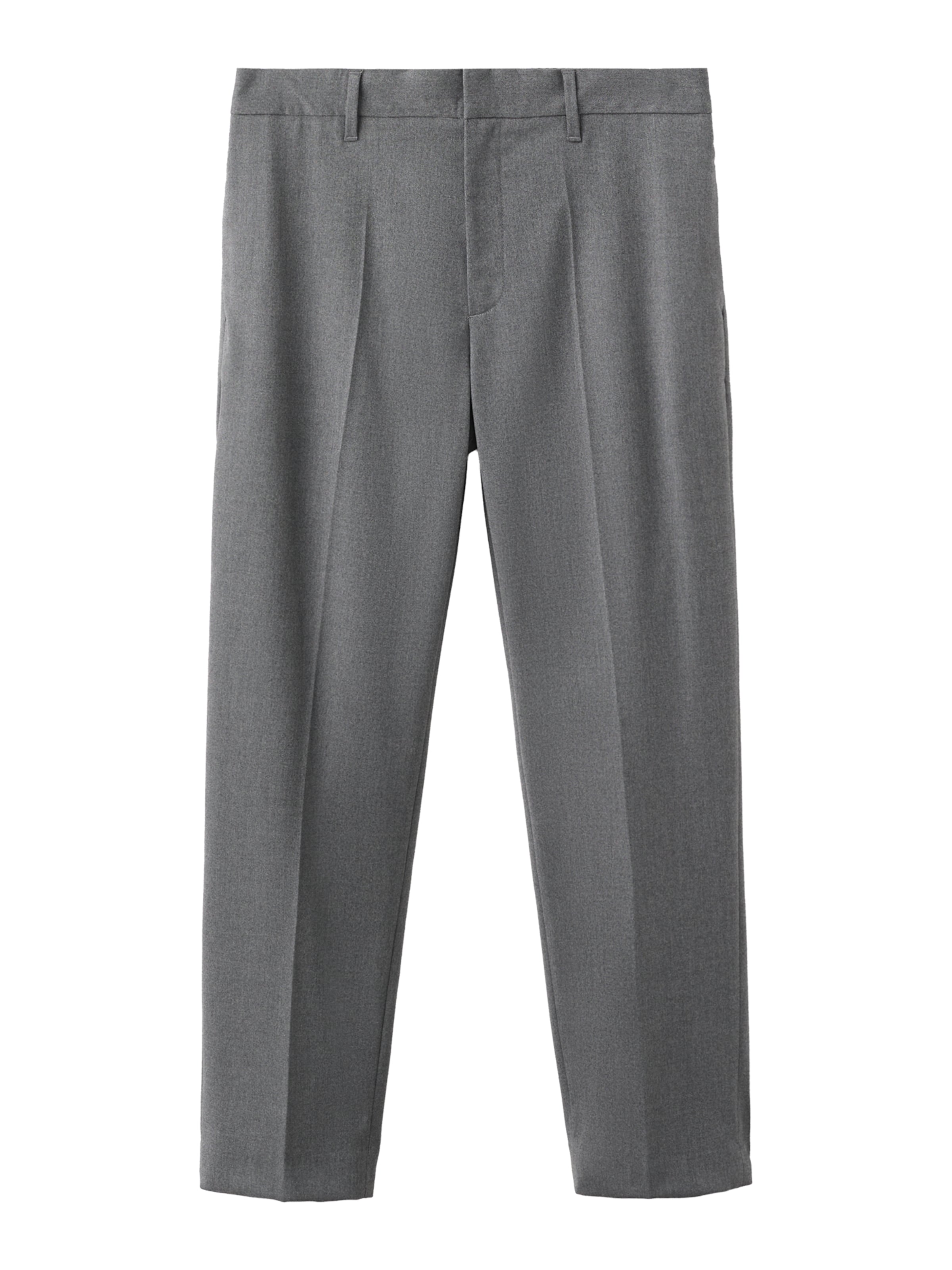 Regular Pantalon à plis 'DOVER' MANGO MAN en gris : devant