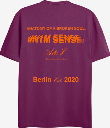 9N1M SENSE T-Shirt 'Sense Anatomy 2' in Lila