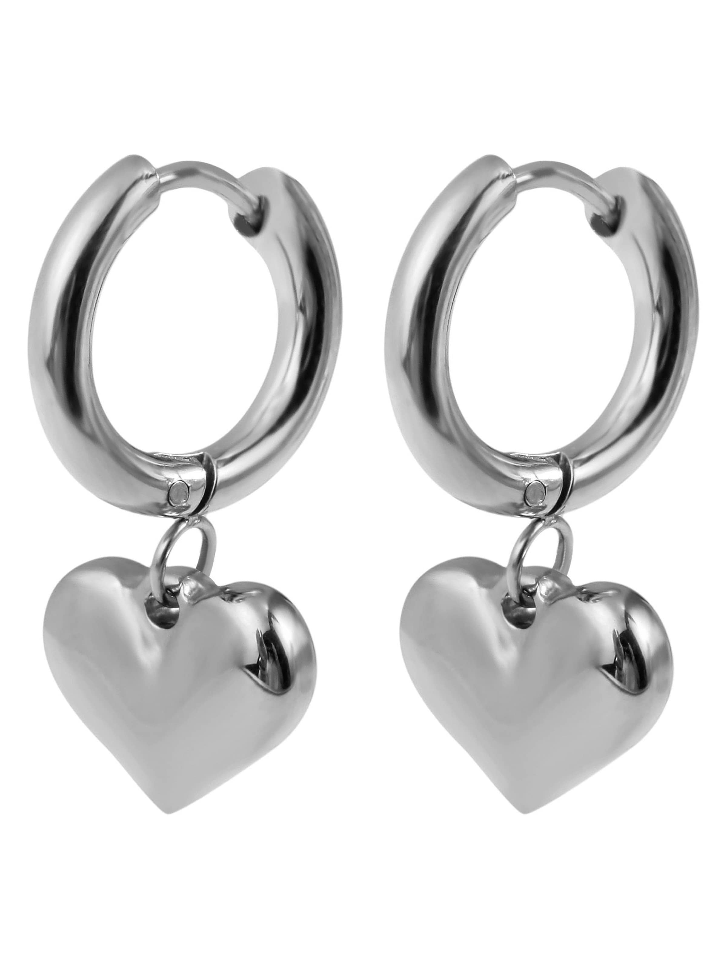 Akzent Earrings 'Feynarie, langlebig' in Silver: front