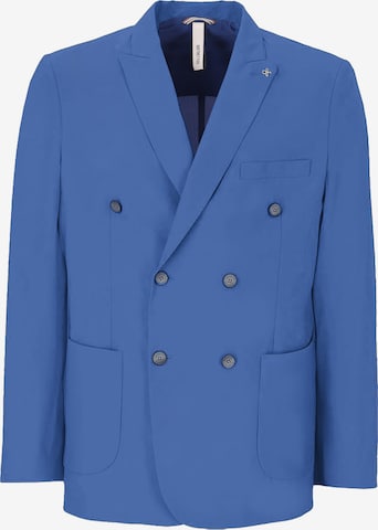 Distretto12 - Chaqueta tipo saco para negocios en azul: frente