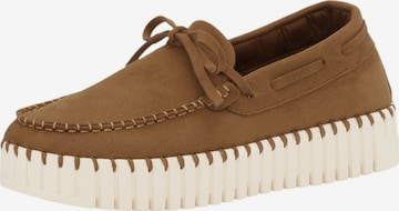 ILSE JACOBSEN Slipper 'Tulip 3073' in Braun: Vorderseite