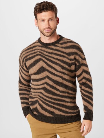 DRYKORN Pullover 'FREDDY' in Braun: predná strana