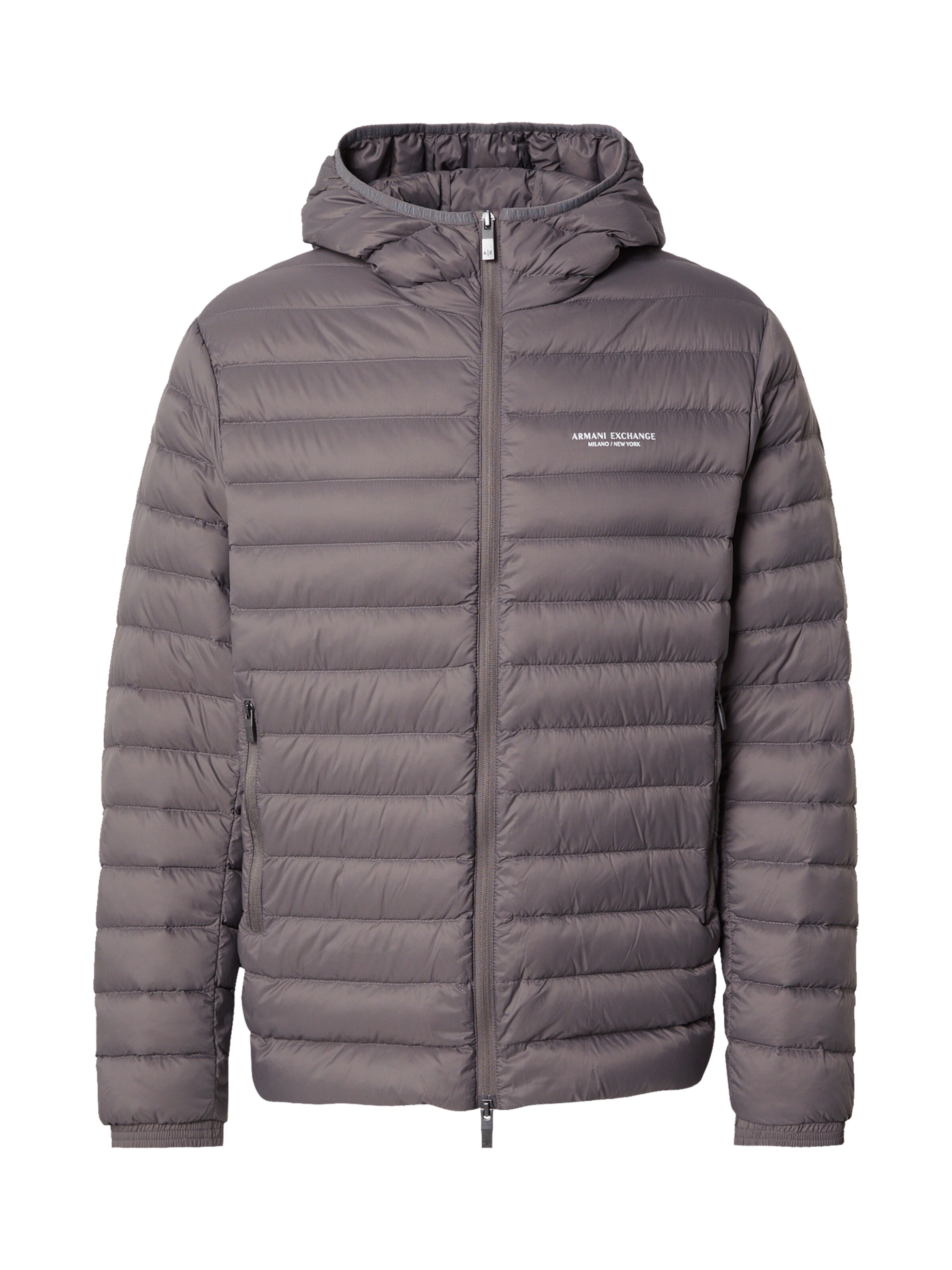 ARMANI EXCHANGE Přechodná bunda – šedá: přední strana
