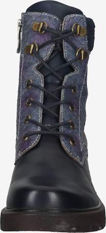 Laura Vita Lace-Up Ankle Boots in Blue