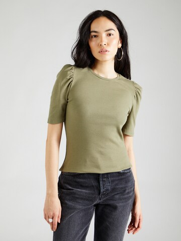 PIECES Shirt 'JANNA' in Green: front