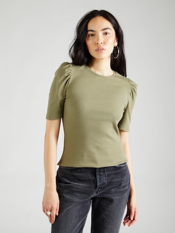 PIECES Shirt 'JANNA' in Groen: voorkant