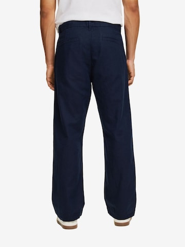 ESPRIT Loose fit Pleat-Front Pants in Blue