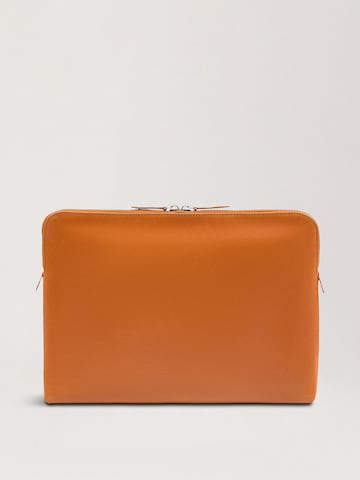 NEGOTIA Leather Laptoptas 'Mantle 14''' in Bruin
