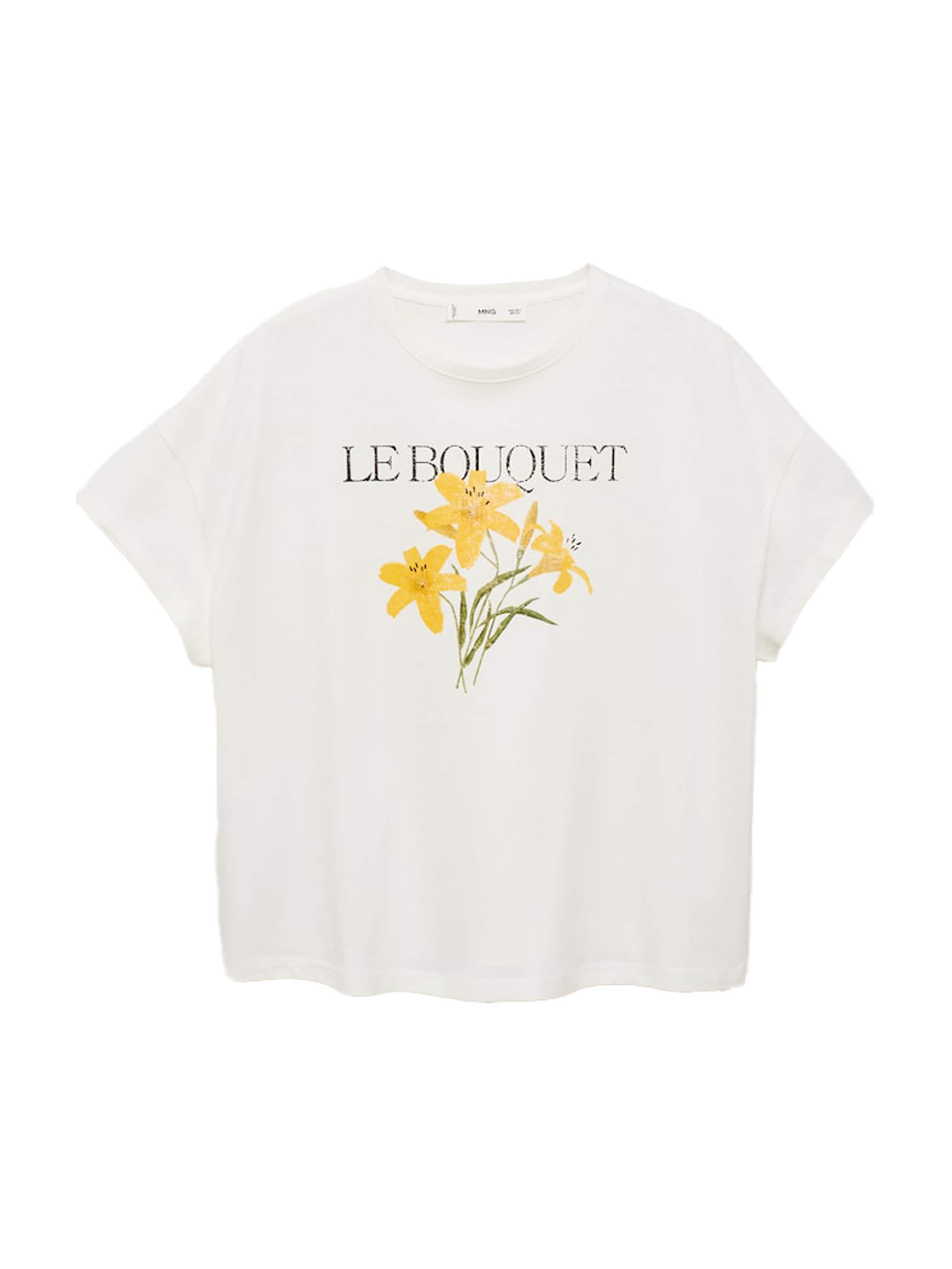 MANGO Shirts 'ILUSTRA' i hvid: forside