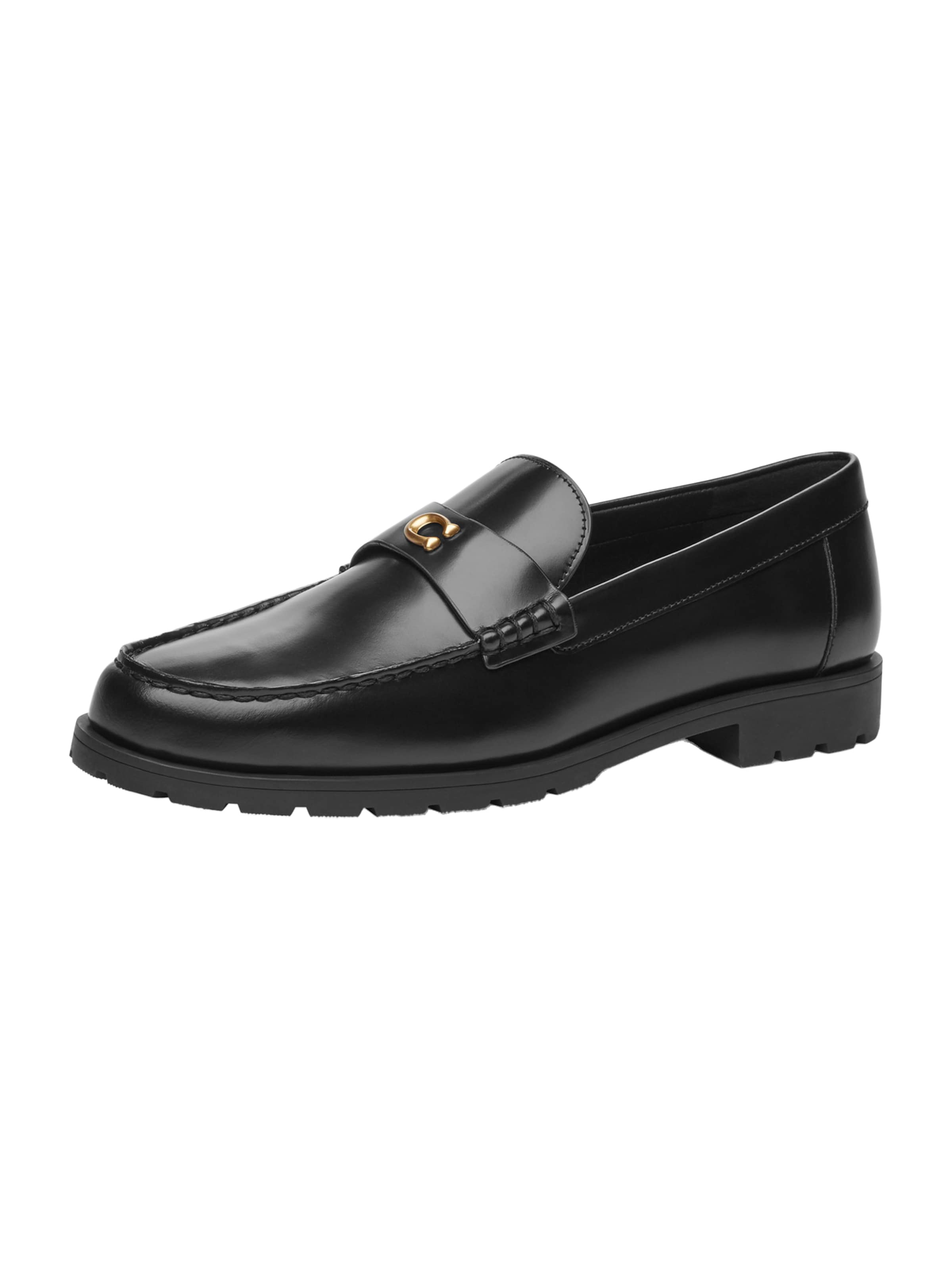 COACH - Mocasines 'Jocelyn' en negro: frente