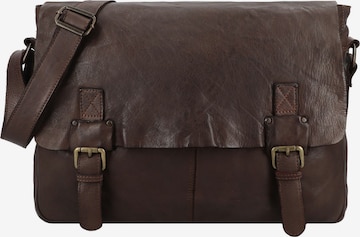 Harbour 2nd Document bag 'Yamal' in Brown: front