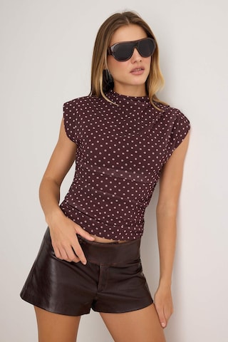 Camicia da donna di Trendyol in marrone: frontale