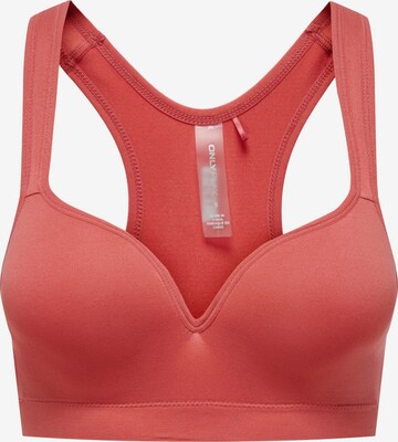 ONLY PLAY Bralette Sports Bra in Red: front