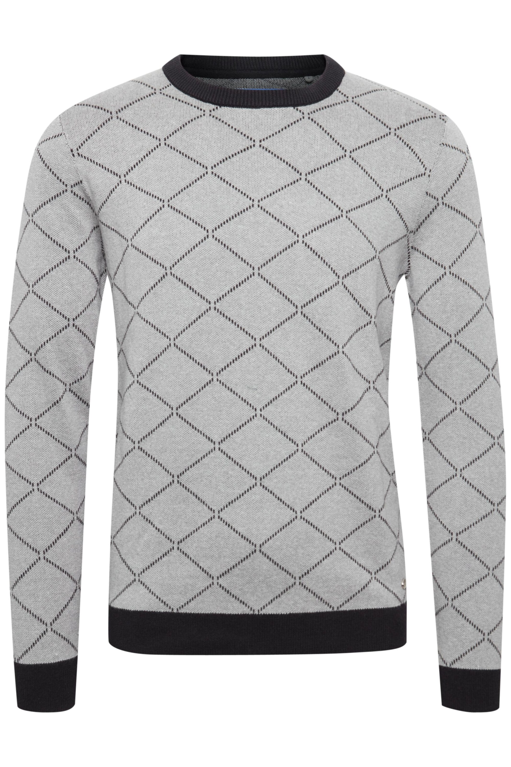 BLEND Trui 'Nison' in Grijs: voorkant