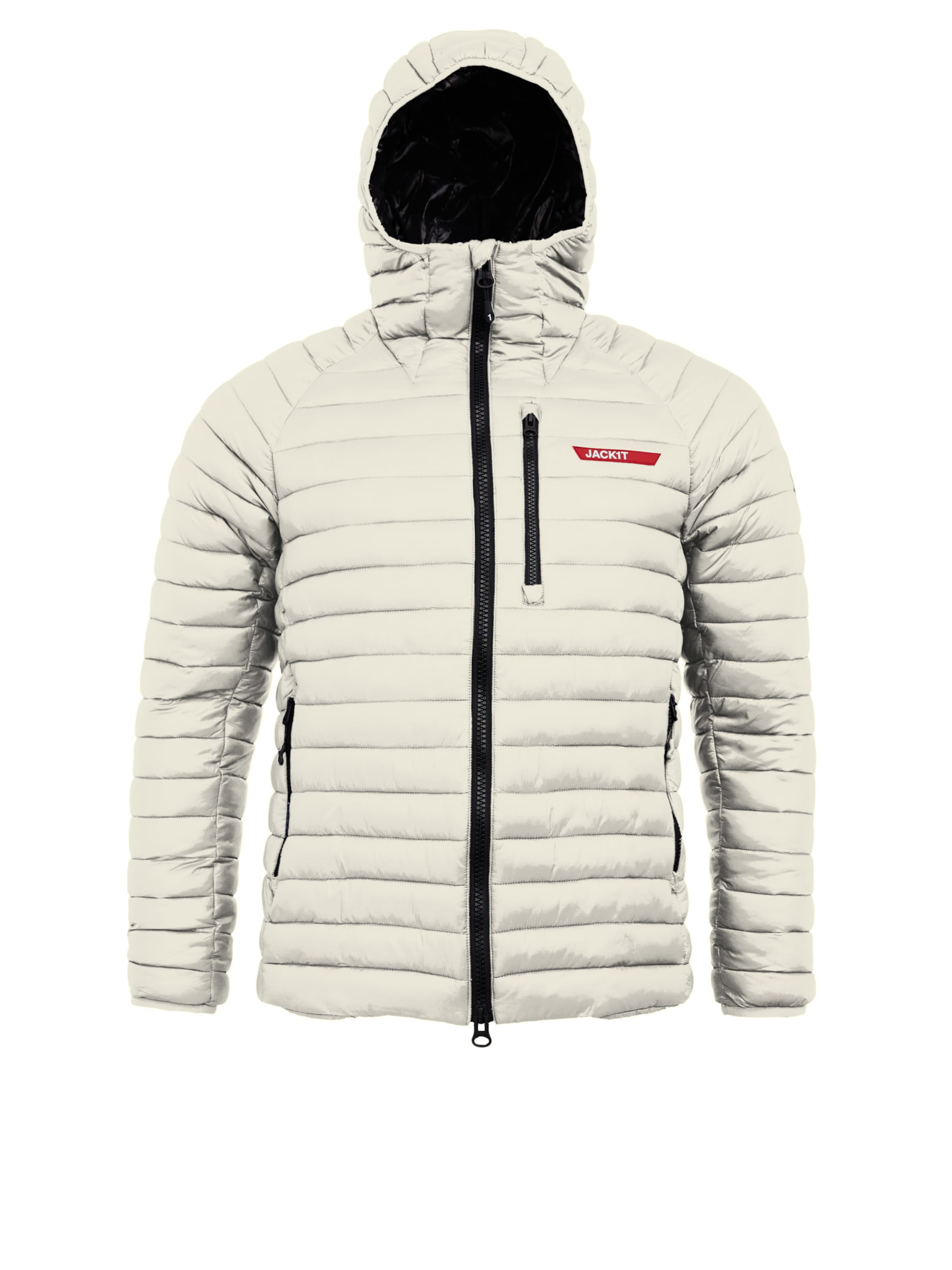 Giacca per outdoor ' SATEL1TE Kapuzen-Daunenjacke 2.0 ' di JACK1T in bianco: frontale