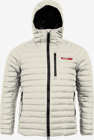 JACK1T Outdoor jacket ' SATEL1TE Kapuzen-Daunenjacke 2.0 ' in White: front