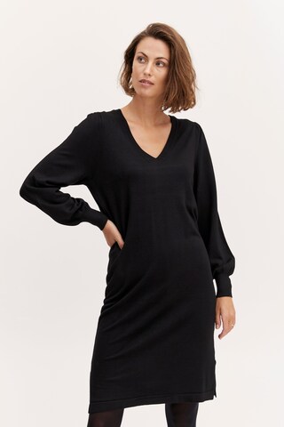 Fransa Knitted dress 'BLUME' in Black: front