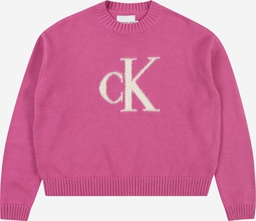 Calvin Klein Jeans Pullover in Lila: predná strana