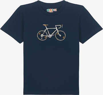 Maglietta 'Doodle Bike' di watabout.kids in blu: frontale