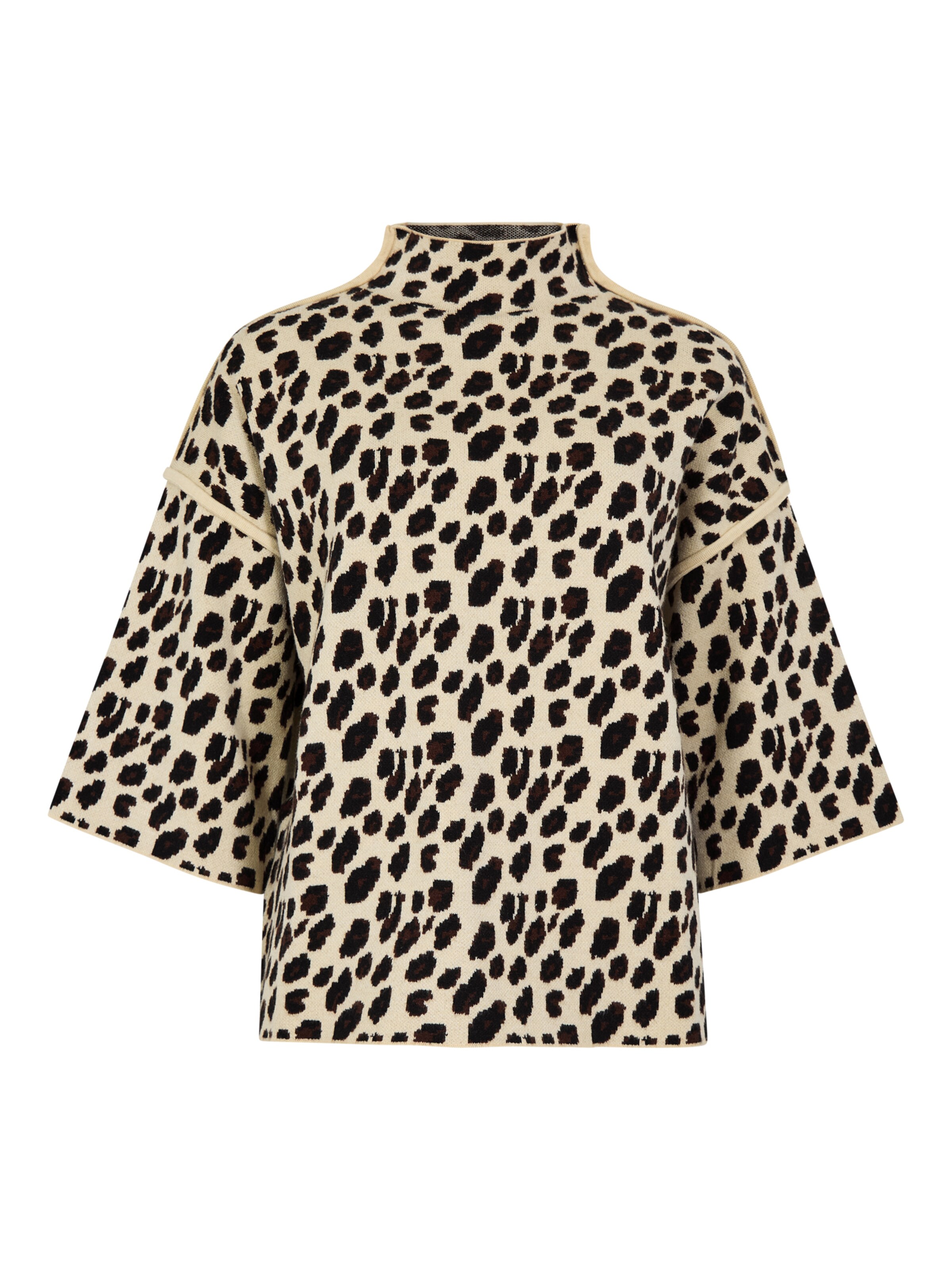 Apricot Trui in de kleur Beige / Zwart, Productweergave