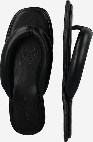 Tongs 'LUNA' rubi en noir