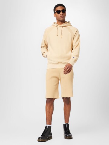 Champion Reverse Weave Regular Shorts in Beige