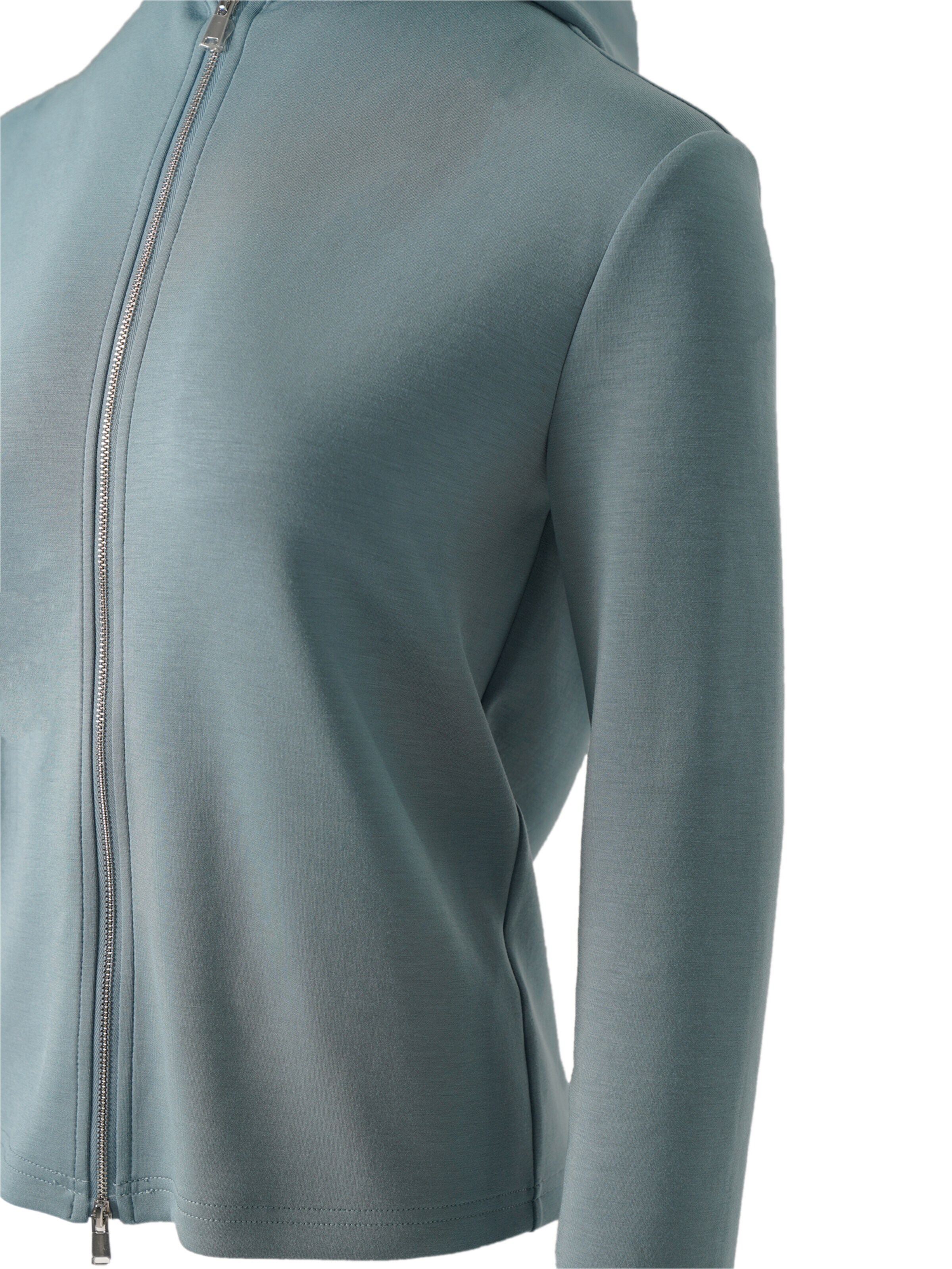 Veste mi-saison 'Modal Air Layer Hooded Sporty Jacket - Light Blue' yoligex en bleu