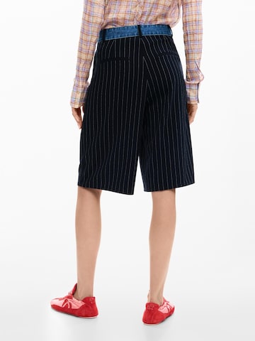 Desigual Wide leg Byxa i blå