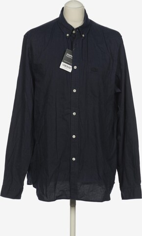 LACOSTE Button Up Shirt in XS in Blue: front