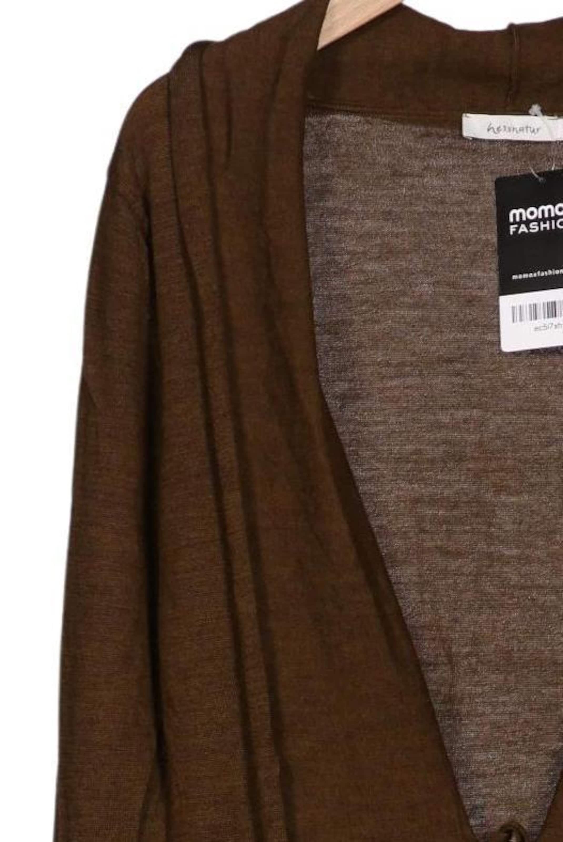 hessnatur Sweater & Cardigan in XS in Brown