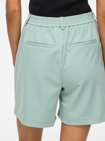 VILA Loose fit Pleat-front trousers 'VIVarone' in Blue